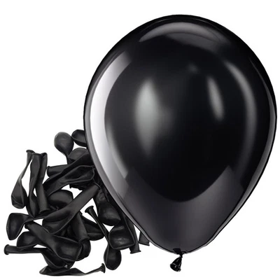 150 Pack Matte Black Latex Balloons - 5 Inch Helium for Parties  Events - Image 1 of 4