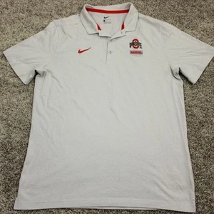 Ohio State Buckeyes Shirt Herren Large grau Nike Polo NCAA Golf Swoosh  - Bild 1 von 7