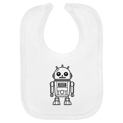 Babero de bebé de algodón suave 'Toy Robot' (BI00060982) Foto 1 de 3