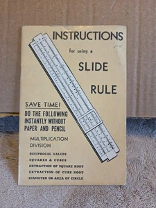 Original Vintage SLIDE RULE INSTRUCTIONS: 18pgs - W. Stanley & Co. - Undated - Picture 1 of 3