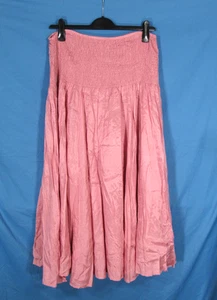 NEWPORT NEWS Mauve Rosa Kittel Taille Reißverschluss Plissee fließender A-LINIENROCK Gr. 14P - Bild 1 von 5