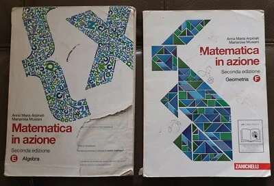 LIBRI USATI SCUOLA MEDIA - MATEMATICA IN AZIONE - 2 VOLUMI (E e F) - ZANICHELLI - Immagine 1 di 2