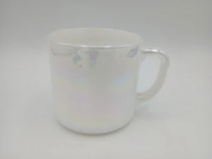 Federal Glass USA Moonglow Iridescent Opalescent Coffee Mug Cup D Handle Vintage - Picture 1 of 7