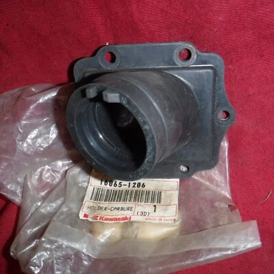 16065-1206 NOVO OEM NOS GENUÍNO 1990 1991 KAWASAKI KX125 COLETOR DE ADMISSÃO CARB - Imagem 1 de 4