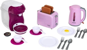 Kinder Spielzeug Rosa Frühstücksset Toaster Wasserkocher - Bosch Theo Klein 9597 - Bild 1 von 6