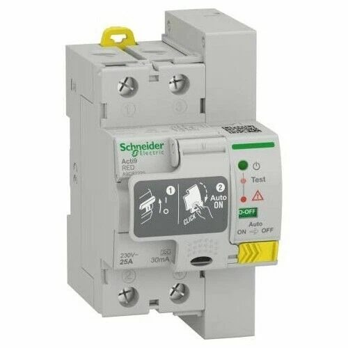 Schneider A9CR2225 Restart Salvavita Riarmo Automatico Differenziale - Grigio