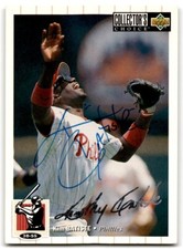 1994 Collector's Choice Signed Kim Batiste Philadelphia Phillies #48