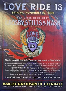 Vintage Zeitschrift Werbung Love Ride 12 Harley Davidson of Glendale 1996 - Bild 1 von 1