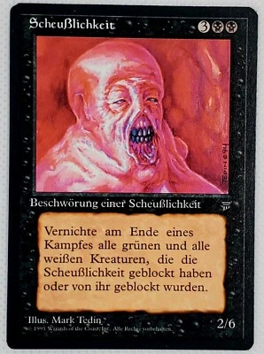 ABOMINATION X1 MAGIC MTG GERMAN LEGENDS  LIGHT PLAY (NM) Subvoodoo - Image 1 of 2
