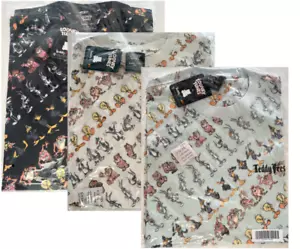 NWT Teddy Fresh Looney Tunes T-shirt Black Ivory Blue Size 2XL - Picture 1 of 11