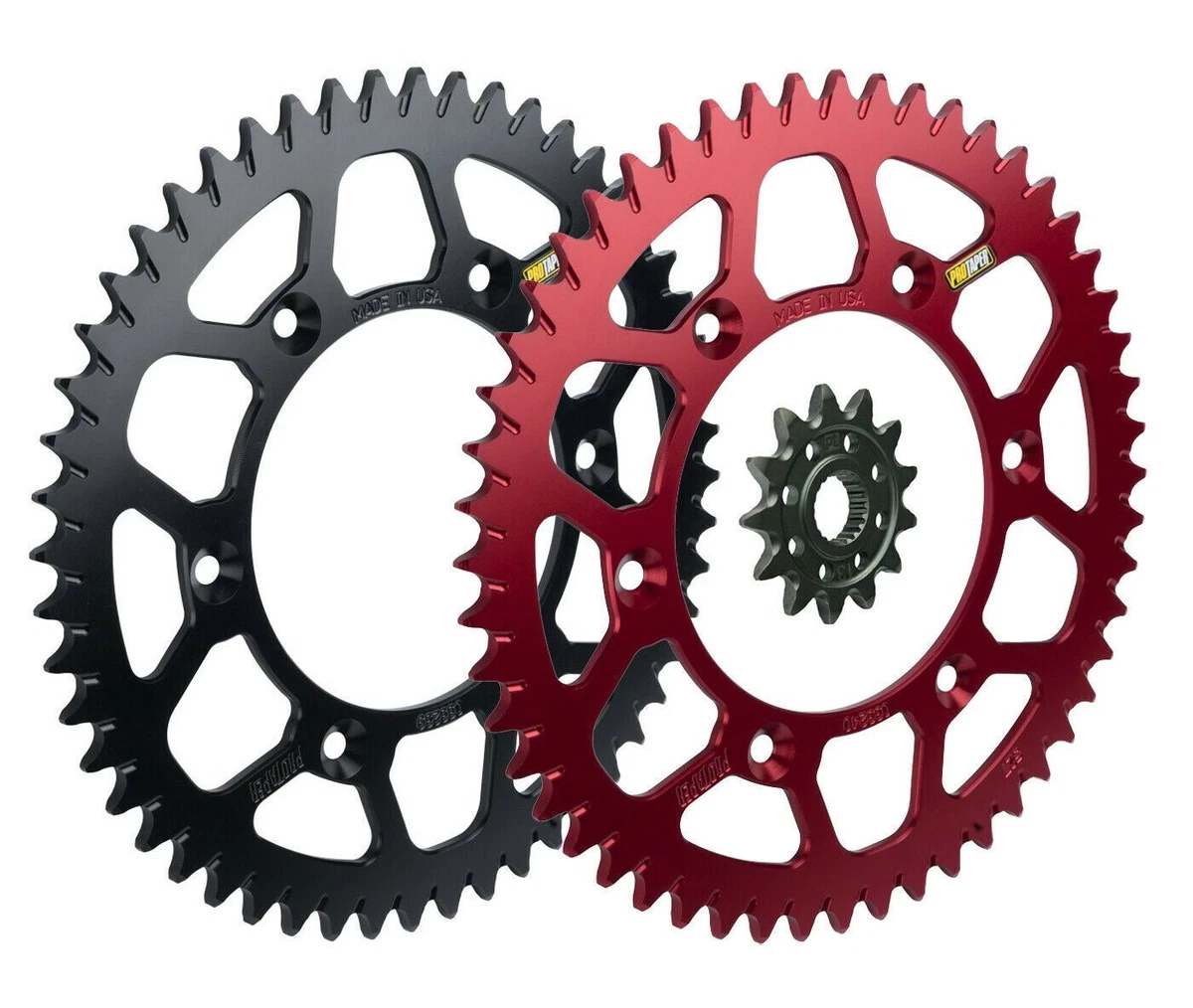 Kit Transmision Para Honda Cr 125 R 1987-2003 50/13 C/ Oring Plata/rojo | Envío Gratis