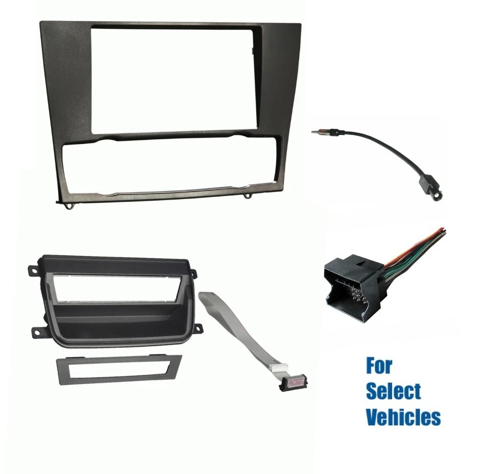 Kit de embellecedor de tablero de radio estéreo para automóvil 2 Din interruptor cable de bolsillo para algunos BMW 3 2006-2013 Foto 1 de 1