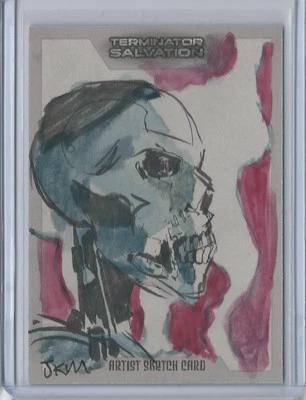 Terminator Salvation 2009 Topps Hand Drawn Sketch Card by Jake Myler 1/1 - Image 1 of 2