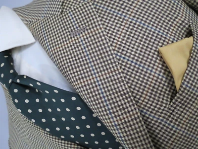 Saintandrews Milano Hand made in Italy baby gun check canvassed sport coat 41 L - Image 1 of 4