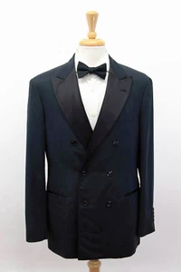 NWT $9495 Brunello Cucinelli Men 100% Silk 2Tone DB 2Pc Tuxedo Suit 50/40US A248 - Picture 1 of 17
