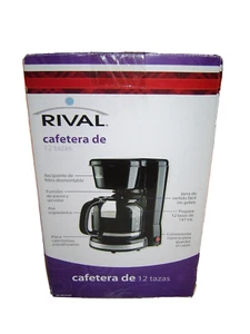 Rival Black 12 Cup Coffee Maker Set Model PILHC10107 New Unused in Box - Picture 1 of 5