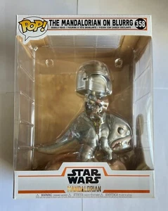 2019 Funko Pop Star Wars The Mandalorian auf Blurrg #358 Deluxe Vinyl Bobblehead - Bild 1 von 6