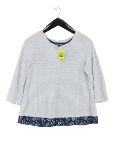 Mantaray Women's Top UK 12 White Cotton with Polyester Basic - Picture 1 of 6
