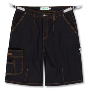 Ichpig Denim Utility Black Overdye Shorts - Picture 1 of 12