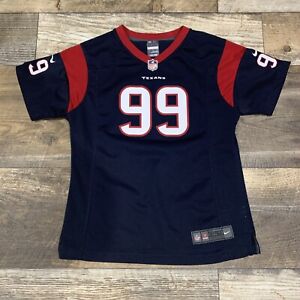 Nike #99 JJ Watt Houston Texans On Field NFL Football Jersey Children’s Size 14