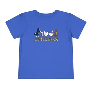 Little Bear Logo Cat Owl Hen Duck 90s Animated TV Show Retro Toddler T-Shirt - Picture 1 of 18
