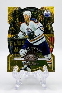 JASON ARNOTT 1997 Leaf #61 FRACTAL MATRIX Y-AXIS GOLD DIE CUT /250 OILERS
