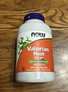 NOW FOODS Valerian Root 500 mg - 250 Veg Capsules - Picture 1 of 4