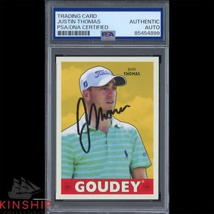 Justin Thomas signed 2016 Upper Deck Goudey Trading Card PSA DNA Slab Golf C3886 - Picture 1 of 1