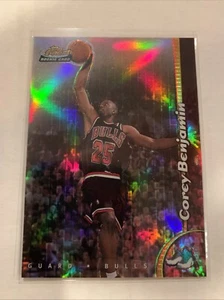 COREY BENJAMIN 1998-99 TOPPS FINEST NO PROTECTOR REFRACTOR #249 ROOKIE BULLS - Picture 1 of 2