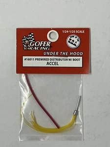 Gofer Racing Decals 16011 1/24 Prewired Distributor with Boot - Accel Plug Wires - Picture 1 of 2