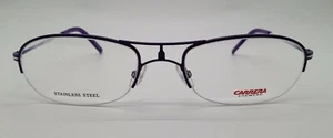 Marco de gafas Carrera CA7551 púrpura OL1 metal semi borde 54-19-135 nuevo RX - Imagen 1 de 5
