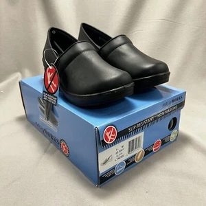 Easy Works Lyndee Solid Black Clogs Slip Resistant Non Marking Shoes Size - Picture 1 of 18