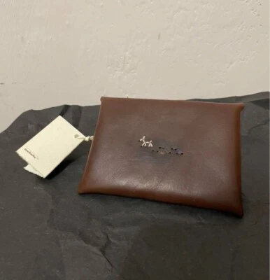HENRY CUIR Brown Card Case Hobonichi Leather From Japan USED - Image 1 of 4
