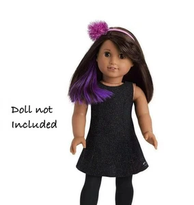 American Girl Puppe 18 Zoll Luciana schwarzes Kleid/Stirnband NUR von Sternennacht - Bild 1 von 4