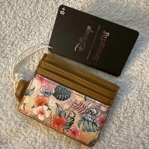 Tarjetero Floral Loungefly Lilo & Stitch NUEVO CON ETIQUETA - Imagen 1 de 4
