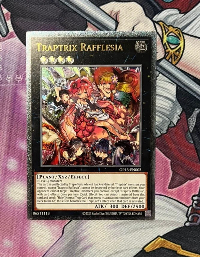 Yugioh! Fallenstellerin Rafflesia - OP13-EN003 - Ultimate Rare - Englisch - Bild 1 von 1