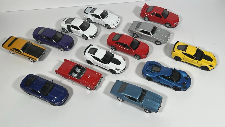 Welly Diecast Cars Lot- Lot Of 13 Cars- In Good Condition - Image 1 of 4