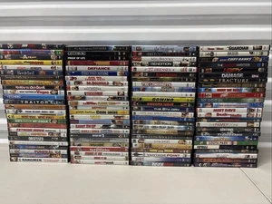 100 DVD Movies - Wholesale Lot w/cases VG Condition Action Comedy Thriller +more - Picture 1 of 5