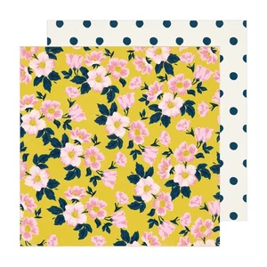 Maggie Holmes Sunny Days Cartoncino Doppio Lato 12"X12"-Fiore di Mela - Confezione da 25 - Foto 1 di 1