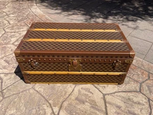 LOUIS VUITTON Damier Steamer Trunk chest purse bag LV - Picture 1 of 16