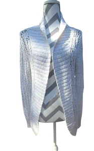 Justice Crochet Style Long Sweater - Girls Size 16 - Picture 1 of 4