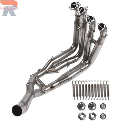 For BMW S1000RR 2019-2025 S1000R 2019-2025 Exhaust Tips Mid Pipe stainless steel - Image 1 of 4