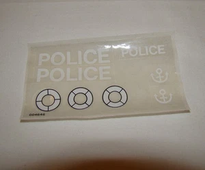 VINTAGE LEGO 709 ~ POLICE BOAT ~ STICKER SHEET ~ UNUSED ORIGINAL CLASSIC TOWN - Picture 1 of 1