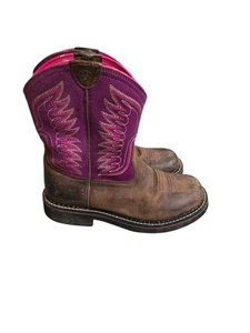 Mädchen Ariat Fatbaby Thunderbird Stiefel Größe 3y Rosa Western Cowgirl Rodeo - Bild 1 von 8