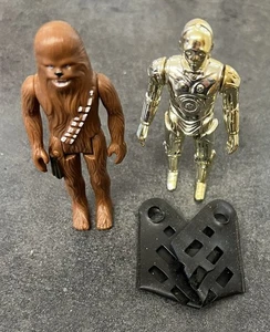 Vintage Star Wars Figures - C-3PO (Rem Limbs) and Chewy - 1980 & 1977 - Picture 1 of 7