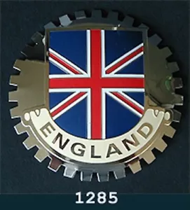 AUTO KÜHLERGRILL EMBLEM ABZEICHEN - ENGLAND (FLAGGE) - Bild 1 von 2