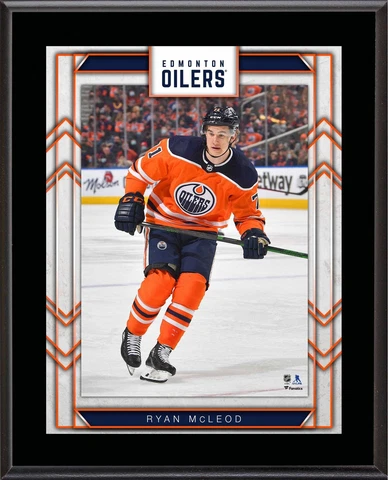Ryan McLeod Edmonton Oilers 10.5" x 13" Sublimated Player Plaque Cover