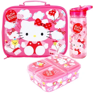 Hello Kitty Set Lunch Box per Bambini - Borsa per Pranzo, Lunch Box e Borraccia 580ml - Foto 1 di 6