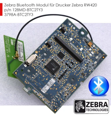 BLUETOOTH MODUL 128MD-BTC2TY3 3798A-BTC2TY3 FÜR ZEBRA RW420 RW-420 DRUCKER V675 - Bild 1 von 3