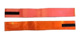 2 3M Safety Armband 16"x2" Reflective Fluorescent Orange Run Walk Bike Visible - Picture 1 of 4